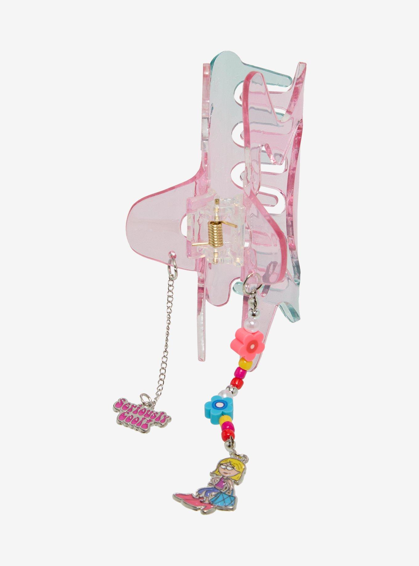 Disney Lizzie McGuire Cartoon Lizzie Dangling Charm Claw Clip &mdash; BoxLunch Exclusive, , hi-res