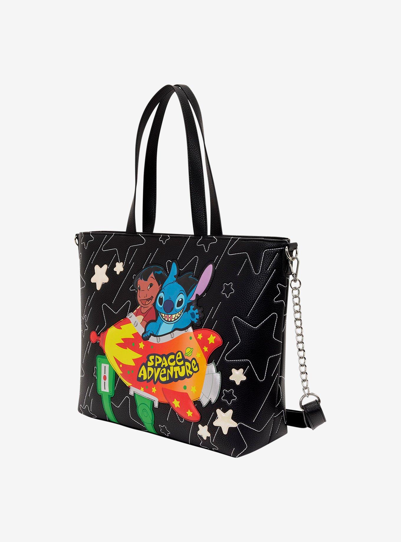Loungefly Disney Lilo & Stitch Space Adventure Ride Stars Crossbody Tote Bag, , hi-res