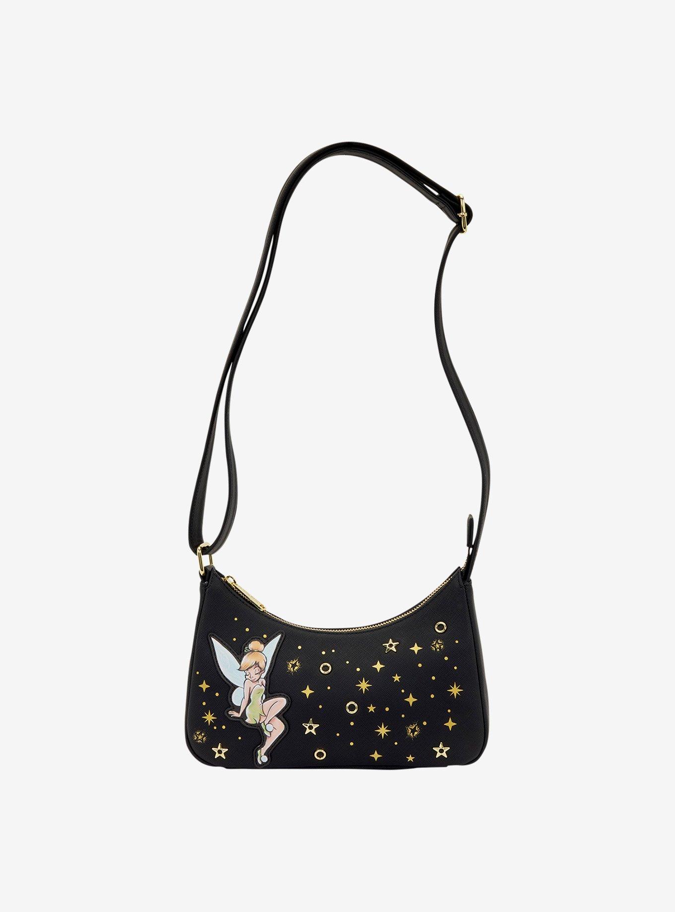 Loungefly Disney Peter Pan Tinker Bell Stars Crossbody Bag, , hi-res