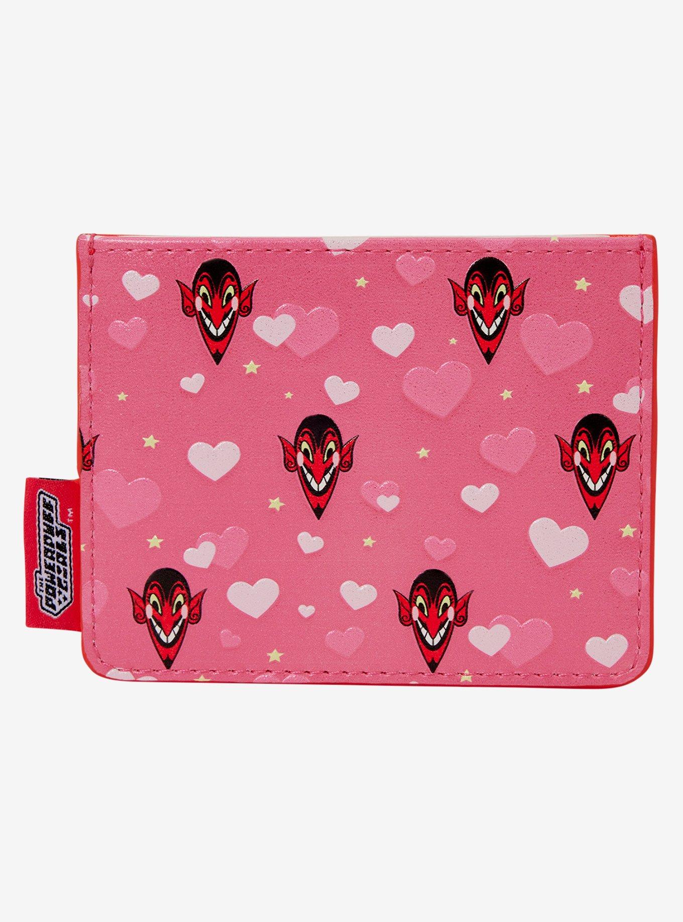 Loungefly The Powerpuff Girls HIM Hearts Allover Print Cardholder, , hi-res