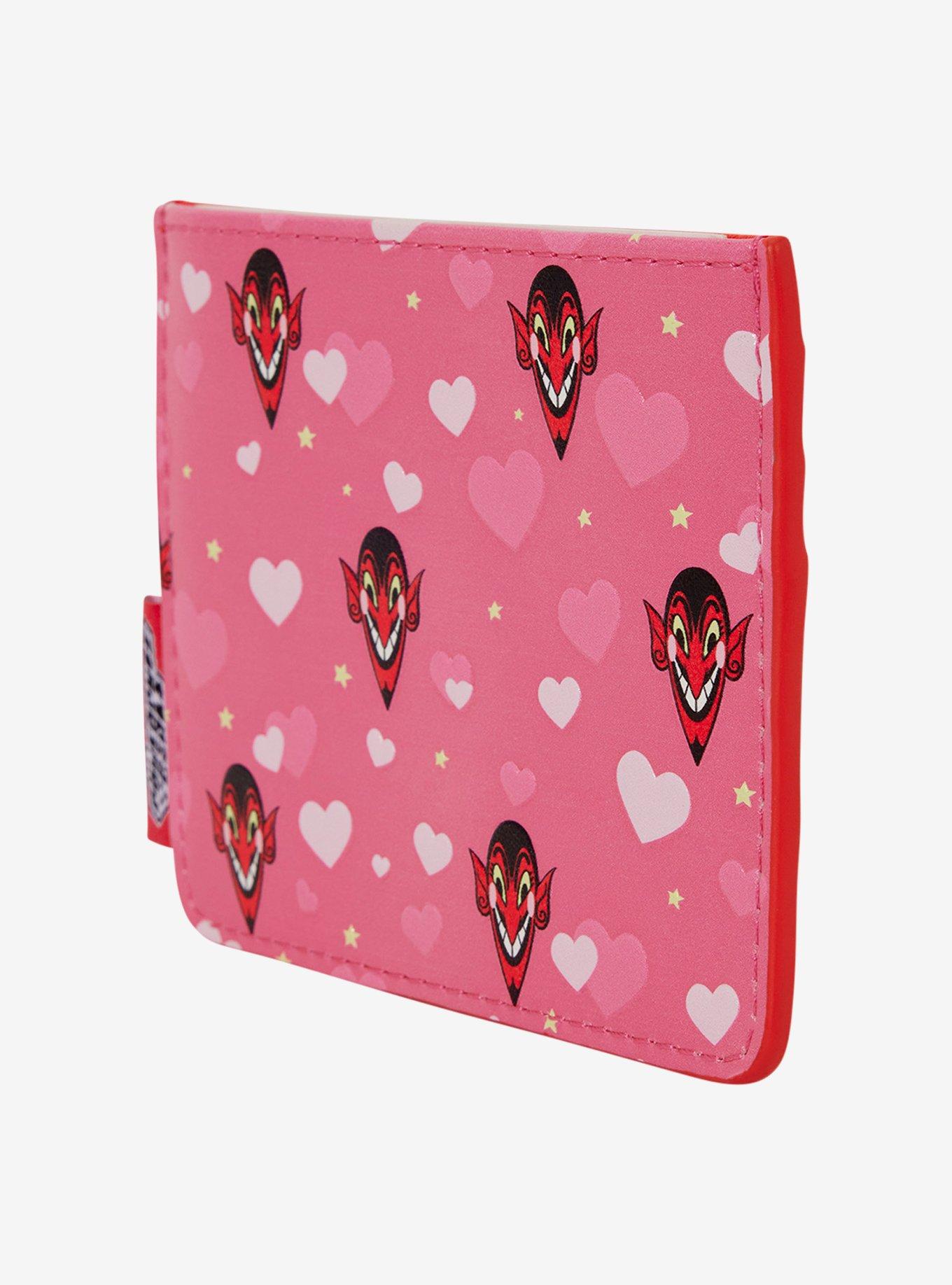Loungefly The Powerpuff Girls HIM Hearts Allover Print Cardholder, , alternate - view 3