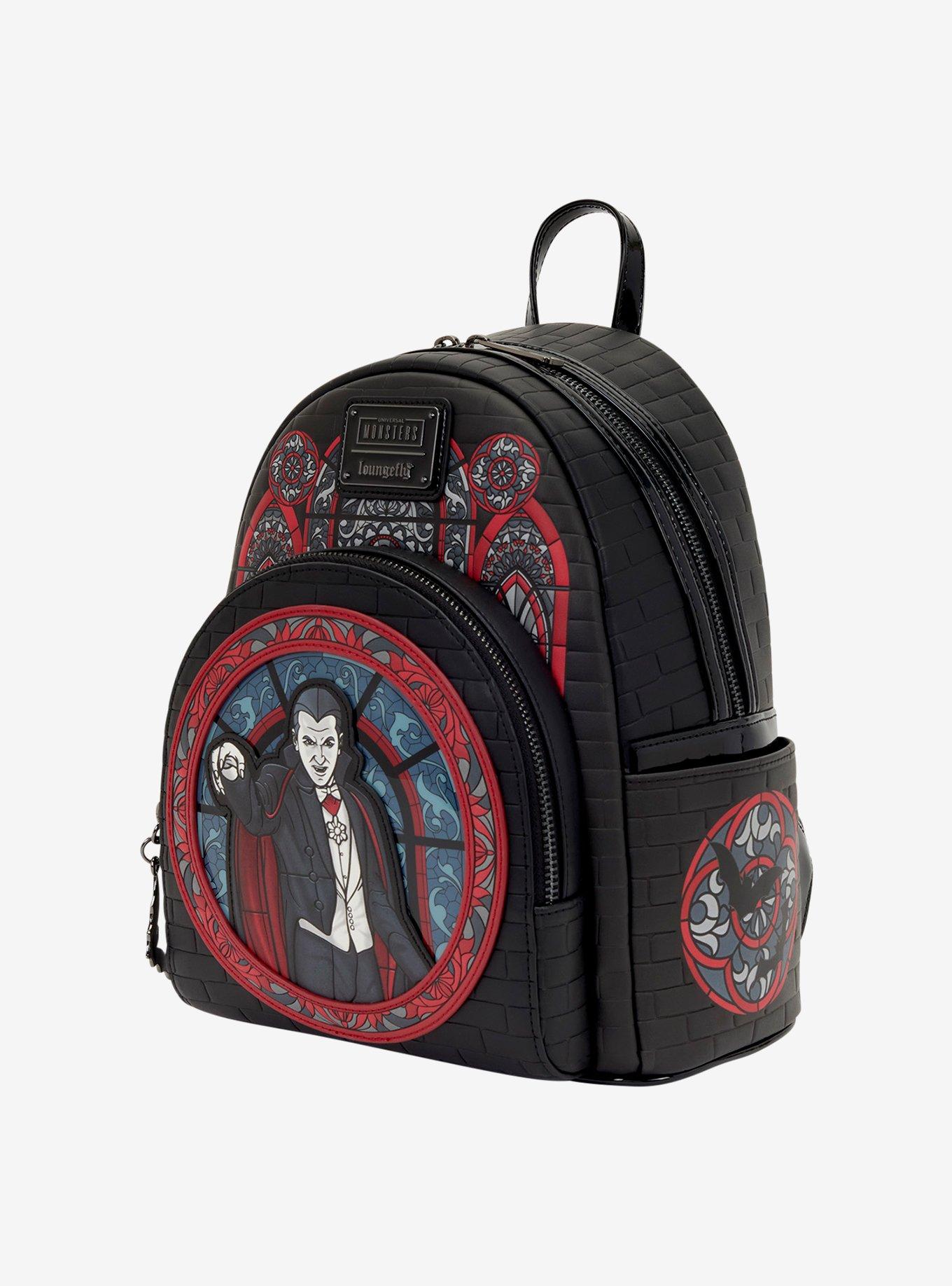 Loungefly Universal Monsters Dracula Stained Glass Mini Backpack, , hi-res
