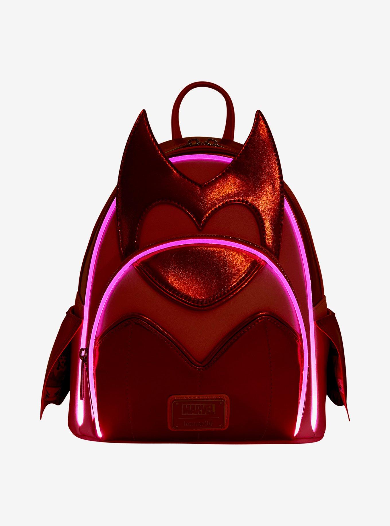 Loungefly Marvel Scarlet With Metallic Figural Light-Up Mini Backpack, , alternate - view 3