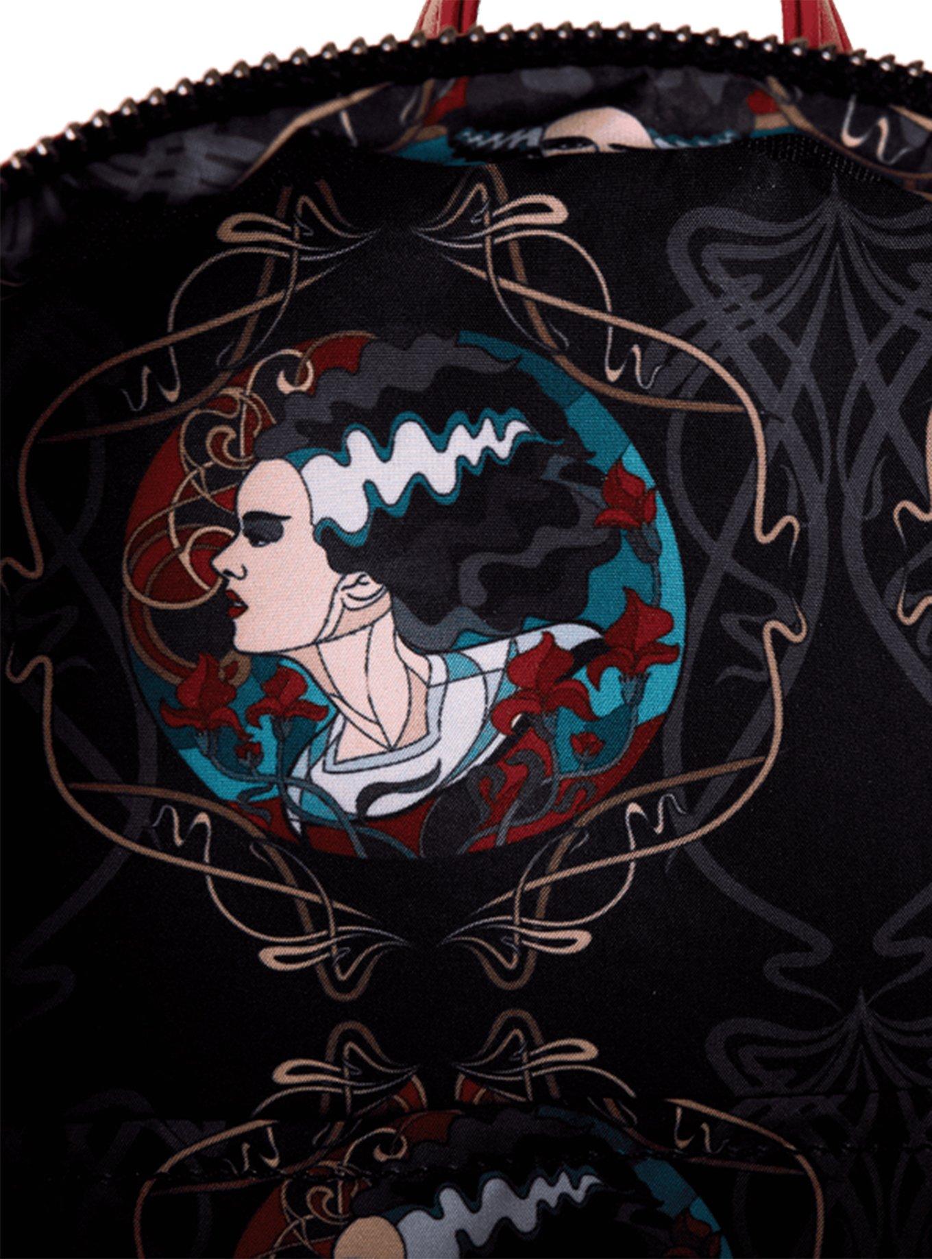 Loungefly Universal Monsters Bride of Frankenstein Stained Glass Mini Backpack, , alternate - view 4