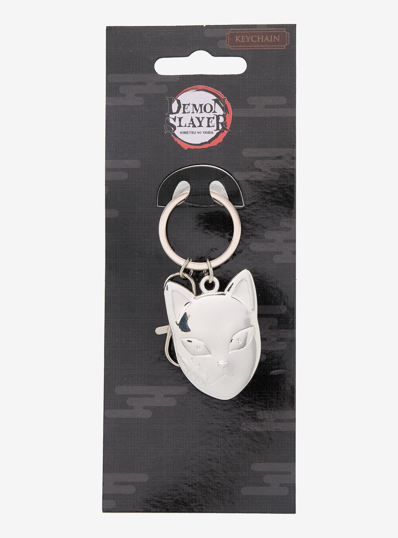 Demon Slayer: Kimetsu No Yaiba Sabito Mask Metal Key Chain, , hi-res