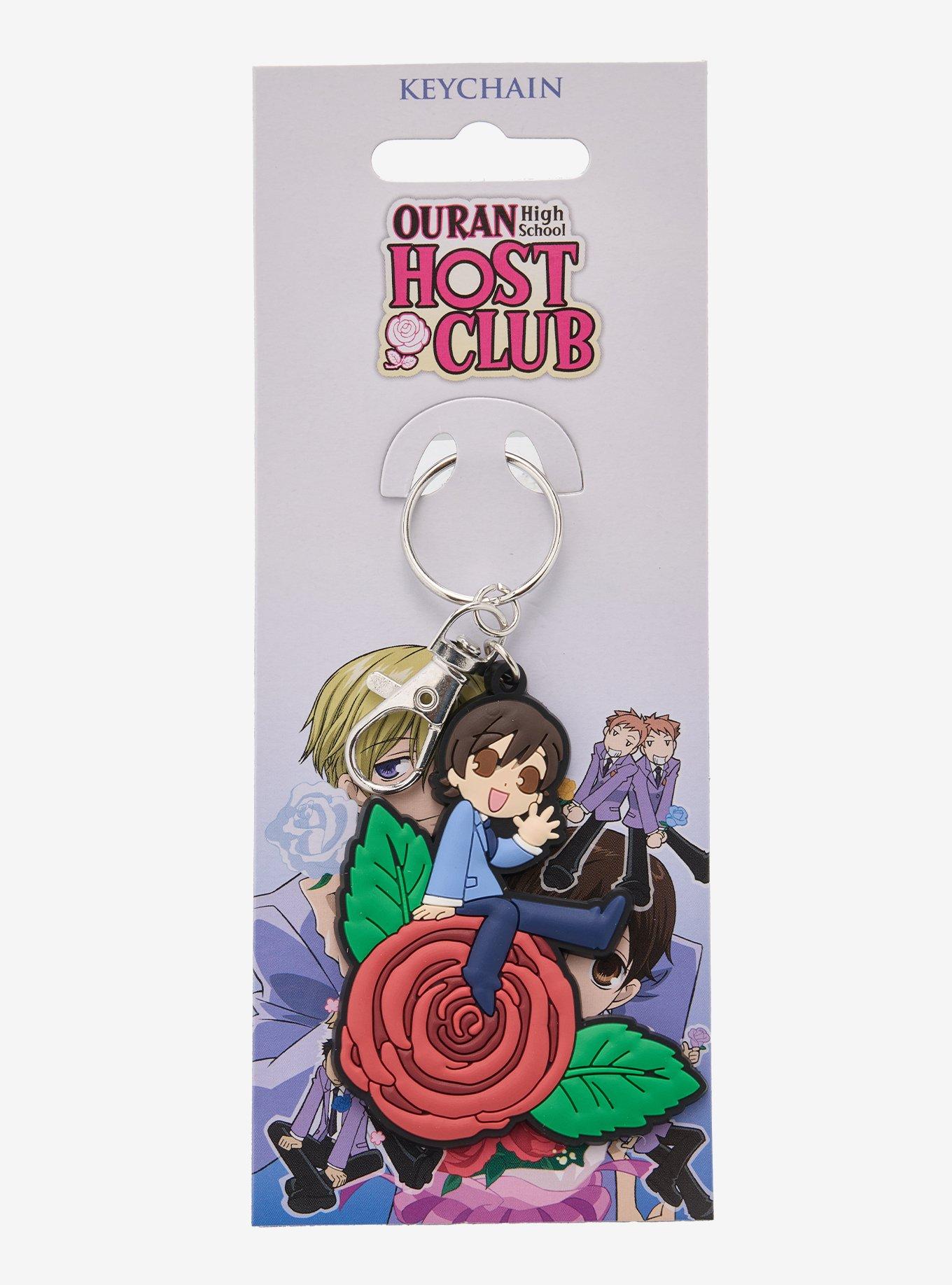 Ouran High School Host Club Chibi Haruhi Rose Key Chain, , hi-res