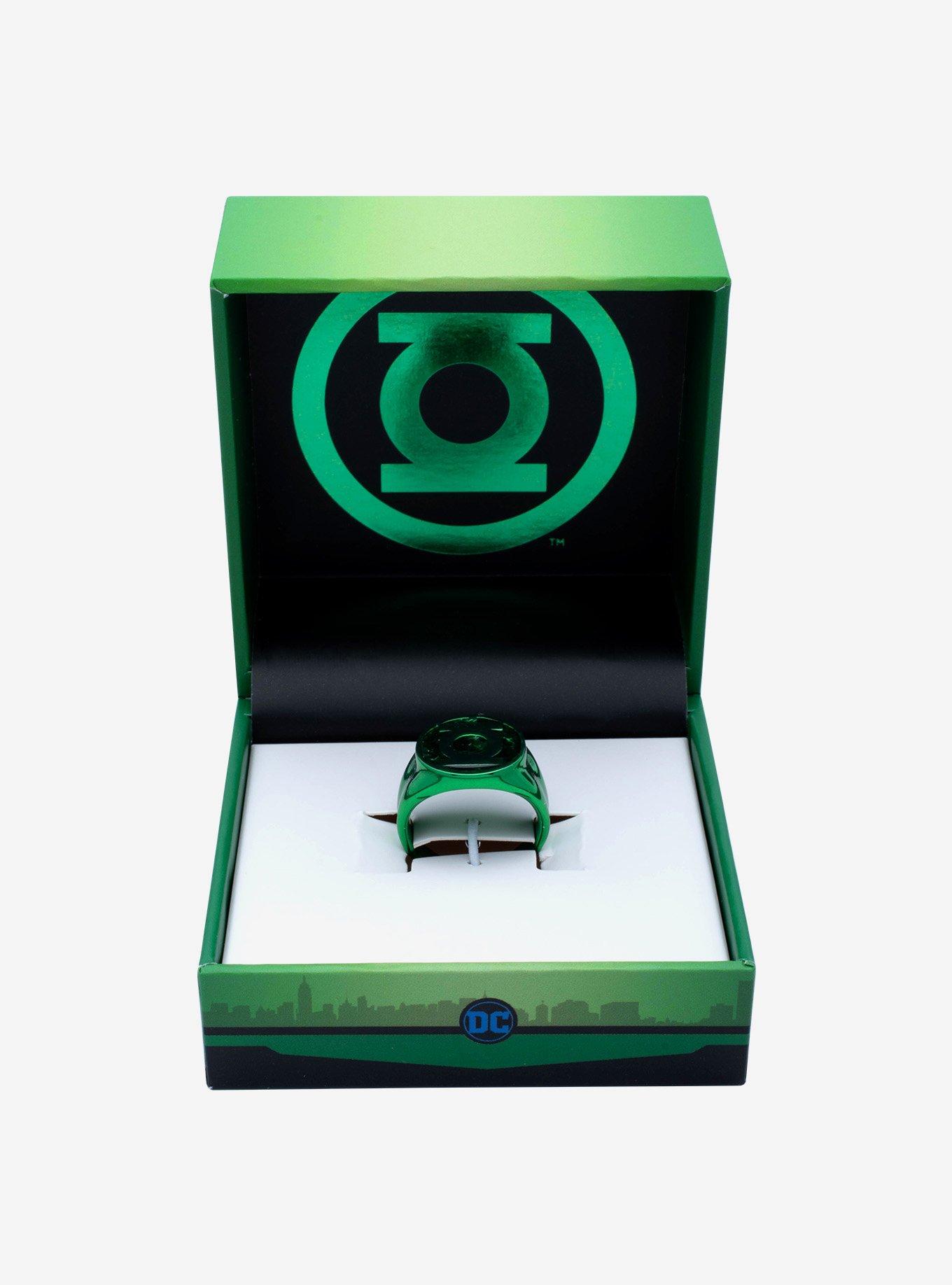 DC Comics Green Lantern "Will Power" Symbol Stainless Steel Ring, , alternate