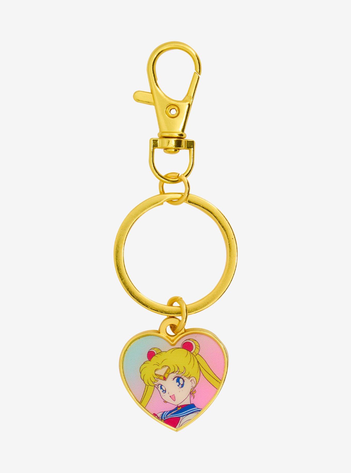 Pretty Guardian Sailor Moon Heart Charm Key Chain, , hi-res