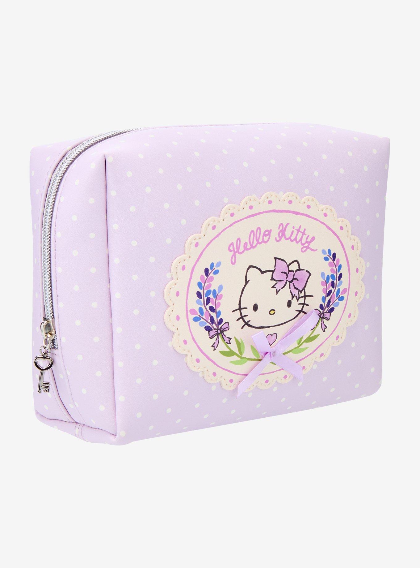 Sanrio Hello Kitty Lavender Cosmetic Bag - BoxLunch Exclusive, , hi-res
