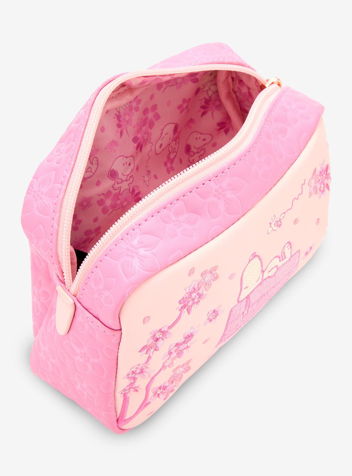 Loungefly Peanuts Snoopy Cherry Blossom Cosmetic Bag &mdash; BoxLunch Exclusive, , alternate