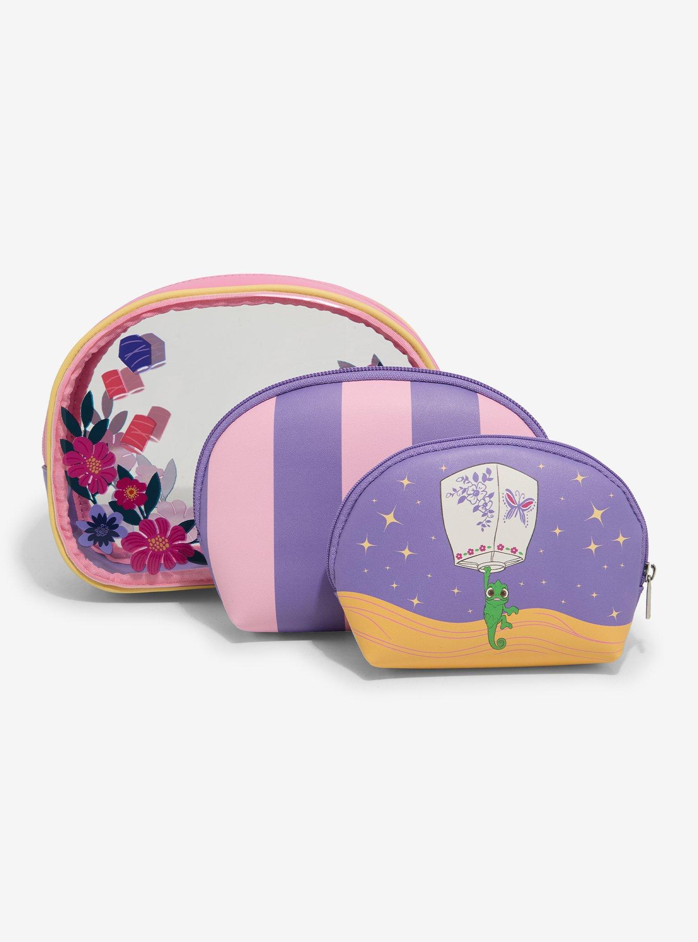 Loungefly Disney Tangled Pascal Floral Cosmetic Bag Set - BoxLunch Exclusive, , alternate