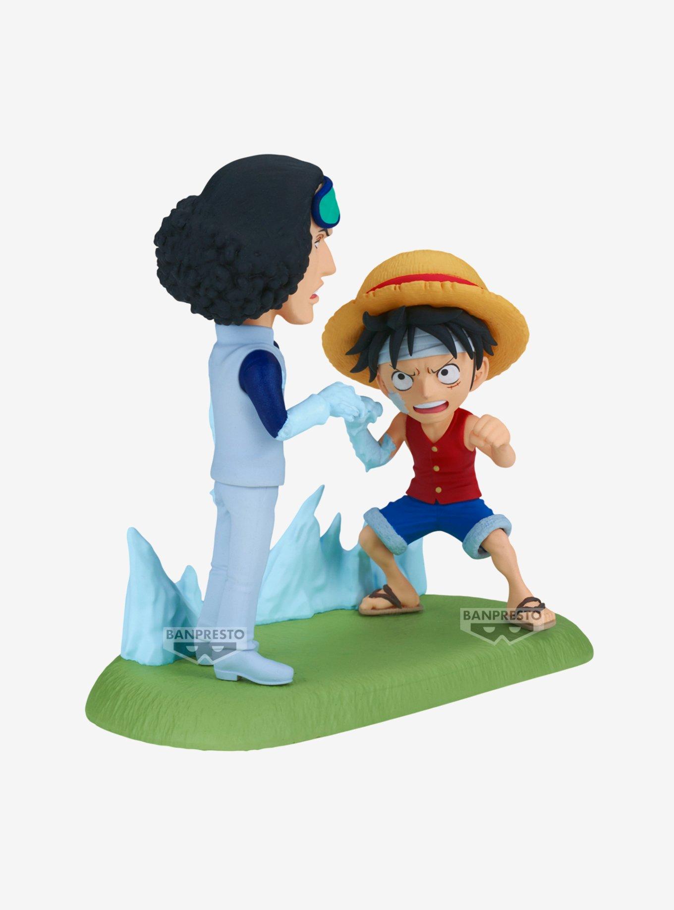 Bandai Namco One Piece World Collectable Figure Log Stories Luffy VS. Kuzan Mini Figure, , hi-res