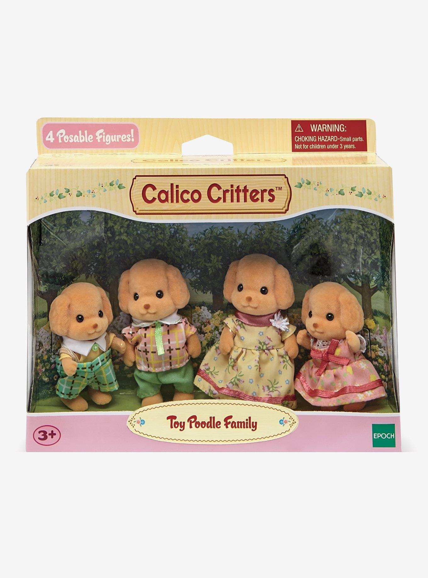 Calico Critters Toy Poodle Family Figure Set, , hi-res