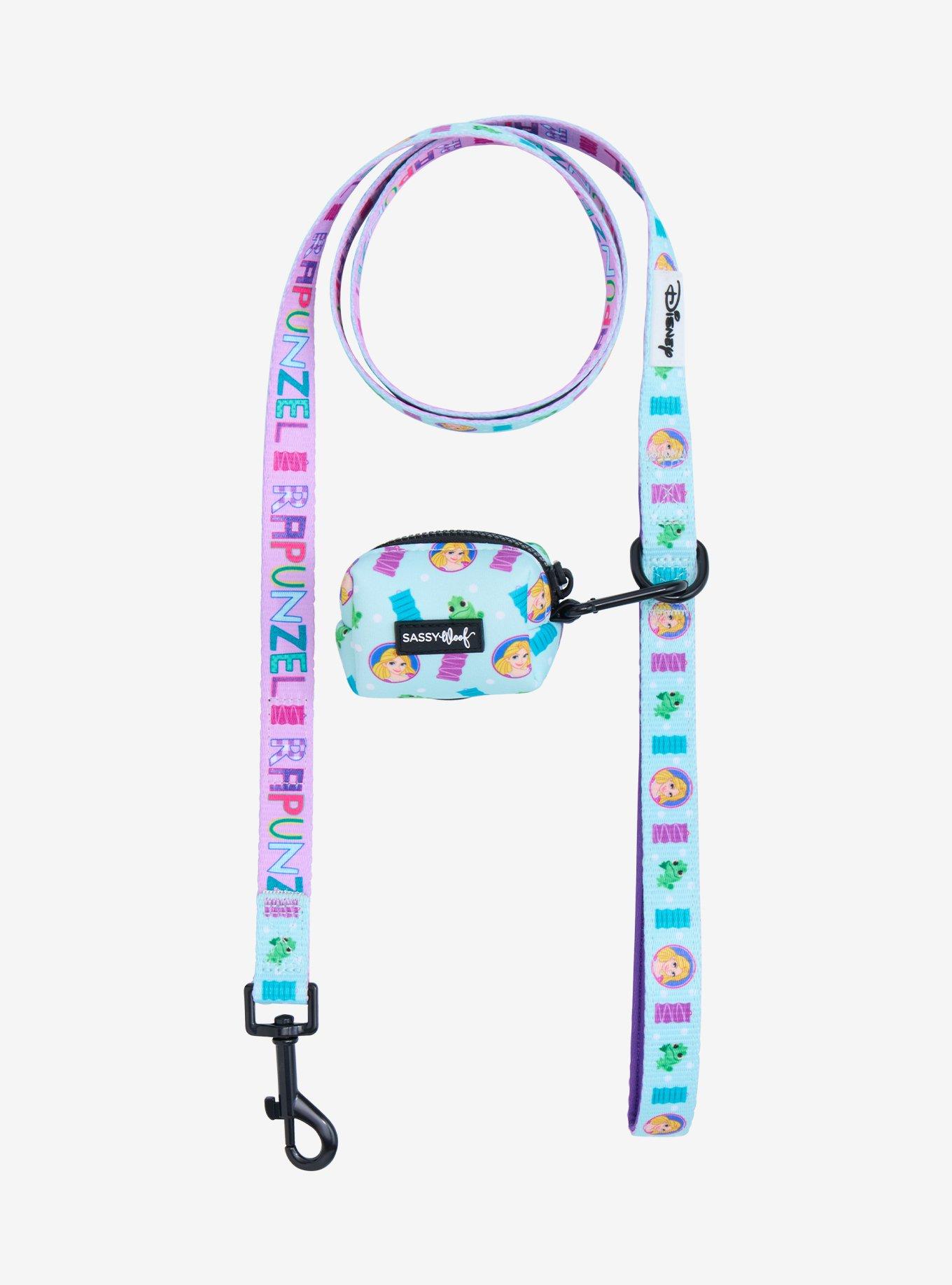 Sassy Woof Disney Tangled Rapunzel & Pascal Leash & Waste Bag Holder Set, , hi-res