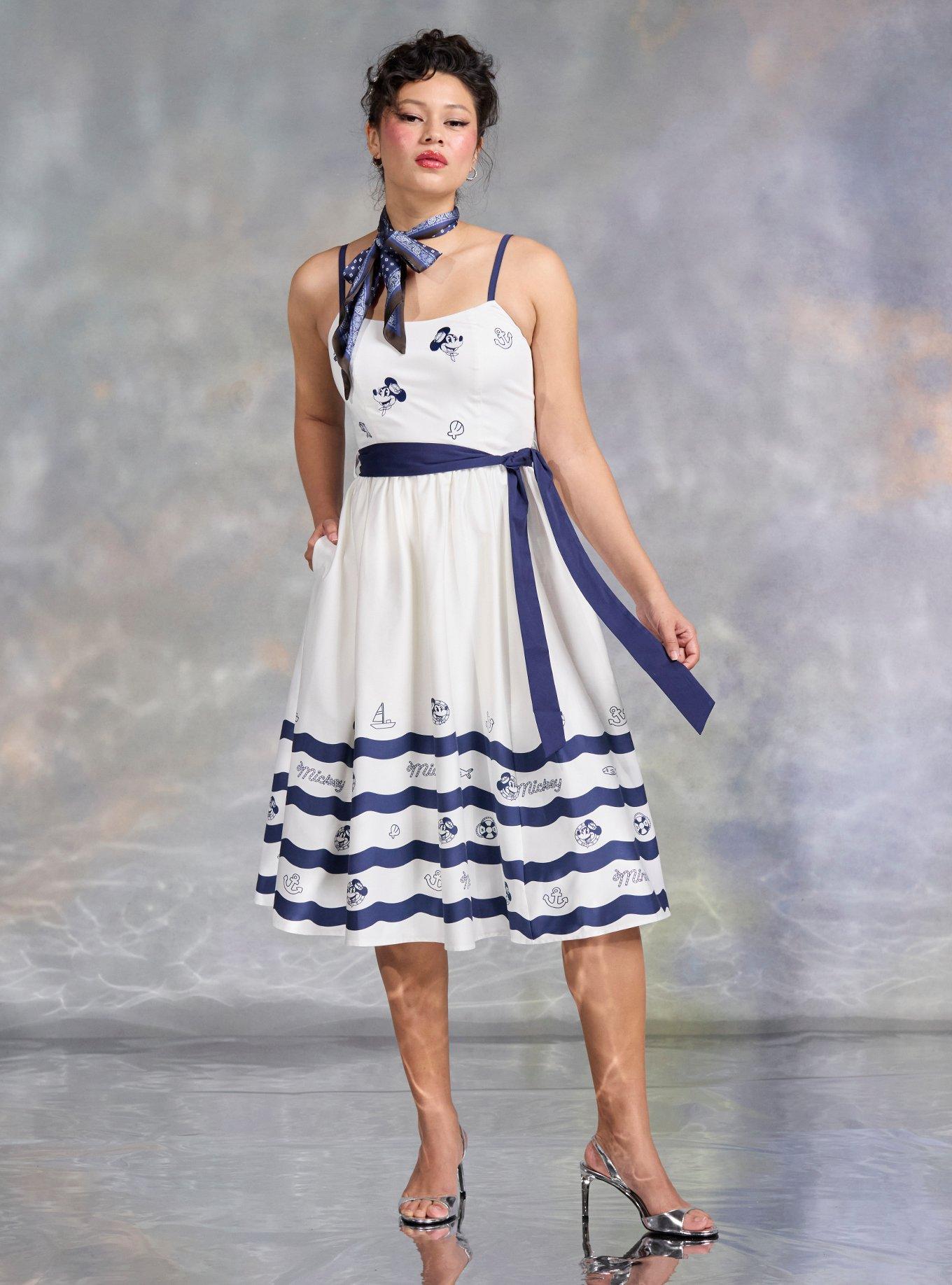 Her Universe Disney Mickey Mouse & Minnie Mouse Nautical Dress Her Universe Exclusive, , hi-res
