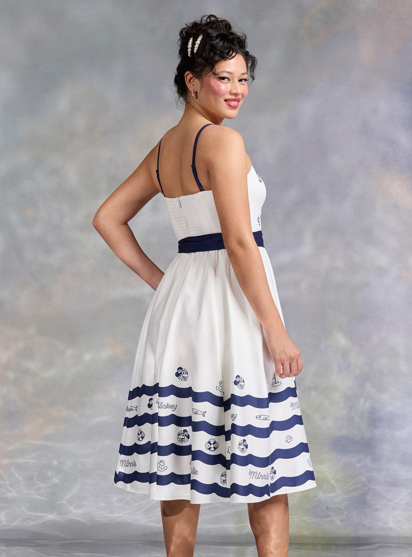 Her Universe Disney Mickey Mouse & Minnie Mouse Nautical Dress Her Universe Exclusive, MULTI, alternate - view 3