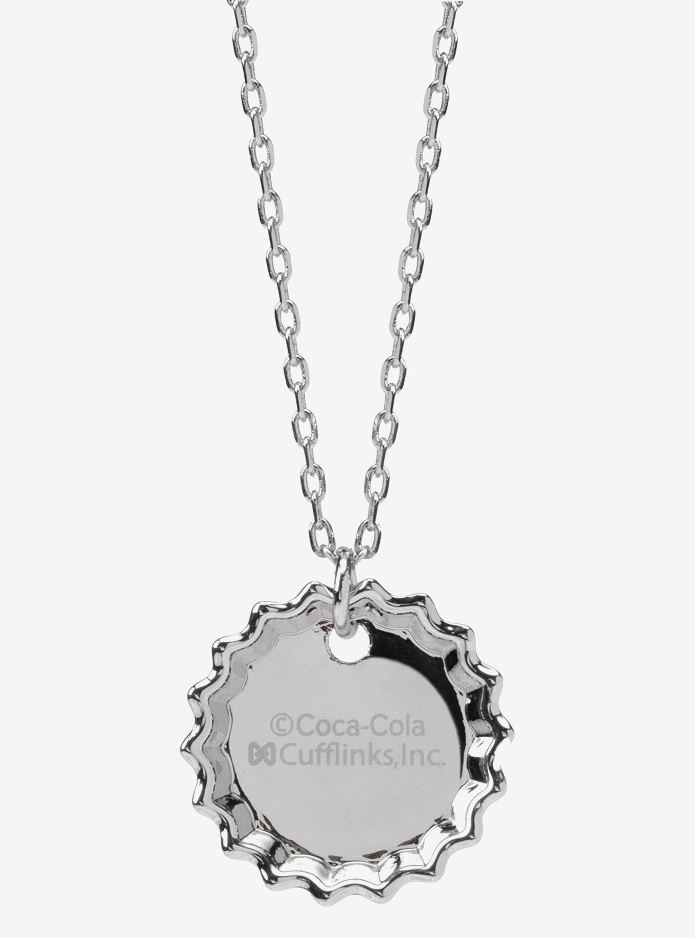 Diet Coke Bottle Cap Red Necklace, , hi-res