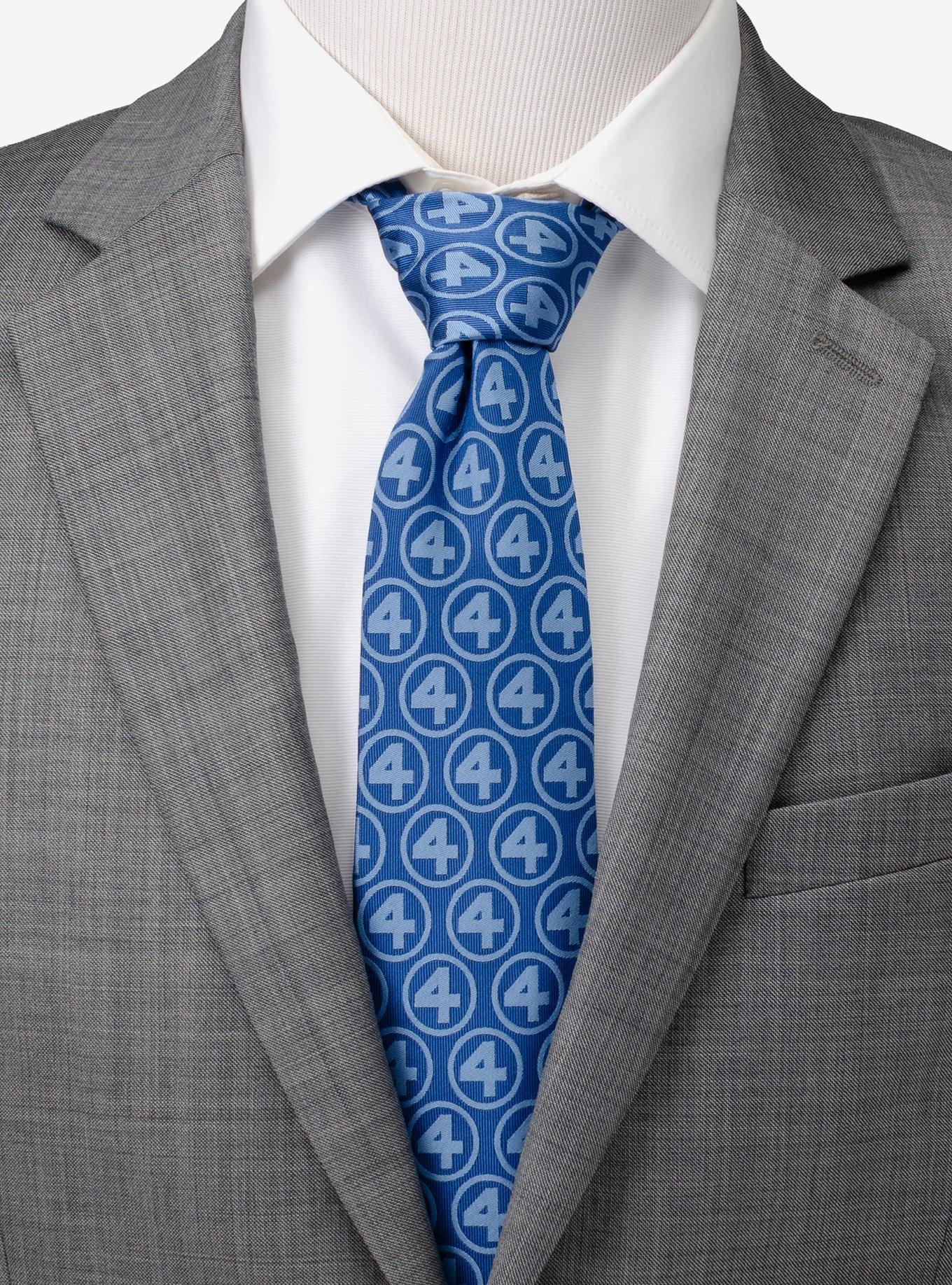 Marvel Fantastic Four Men's Blue Tie, , alternate