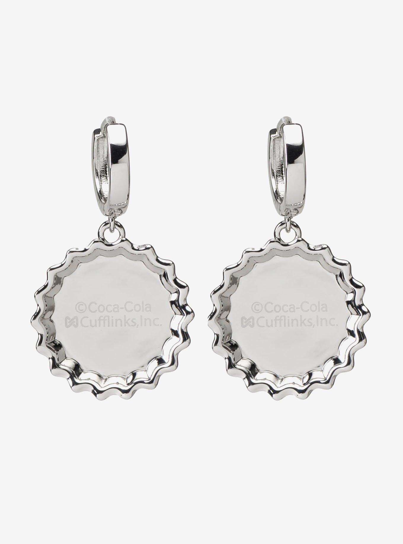 Coca-Cola Red Bottle Cap Earrings, , alternate