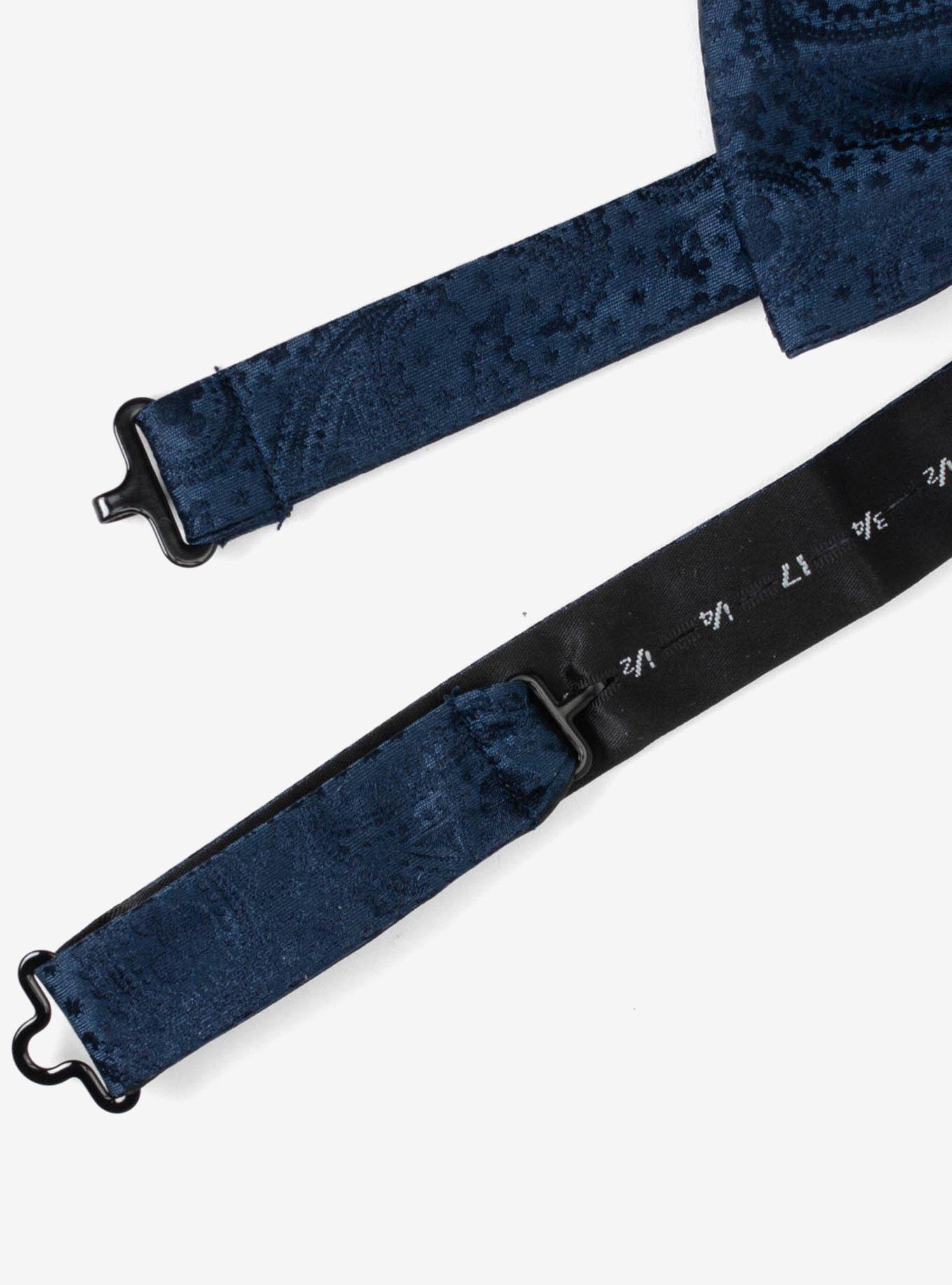 Disney Mickey Mouse Navy Paisley Silk Bow Tie, , alternate