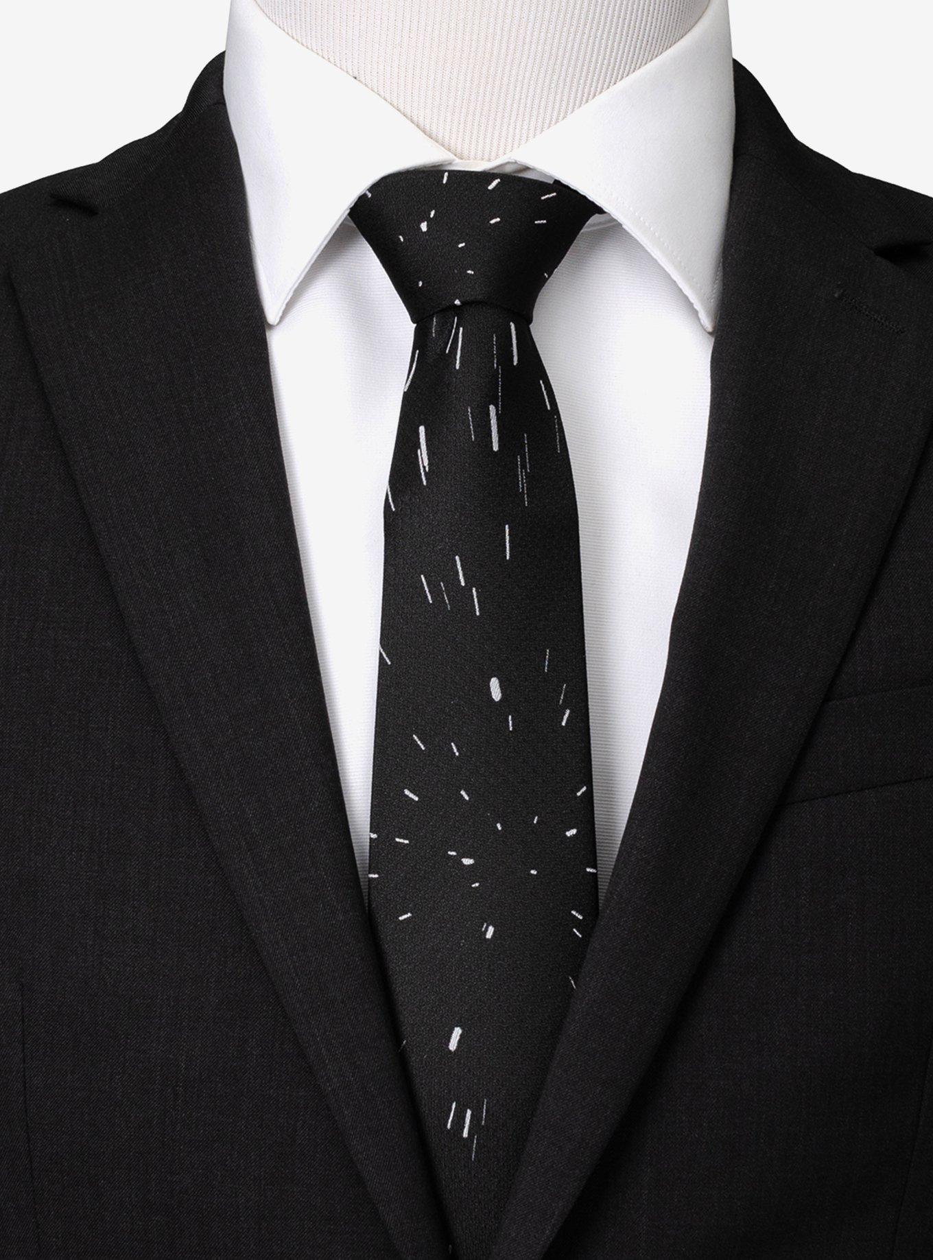 Star Wars Hyperspace Black Tie with Hidden Message, , hi-res