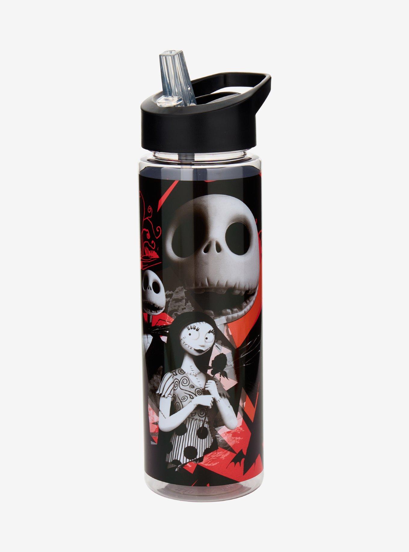 The Nightmare Before Christmas Tonal Collage Water Bottle, , hi-res