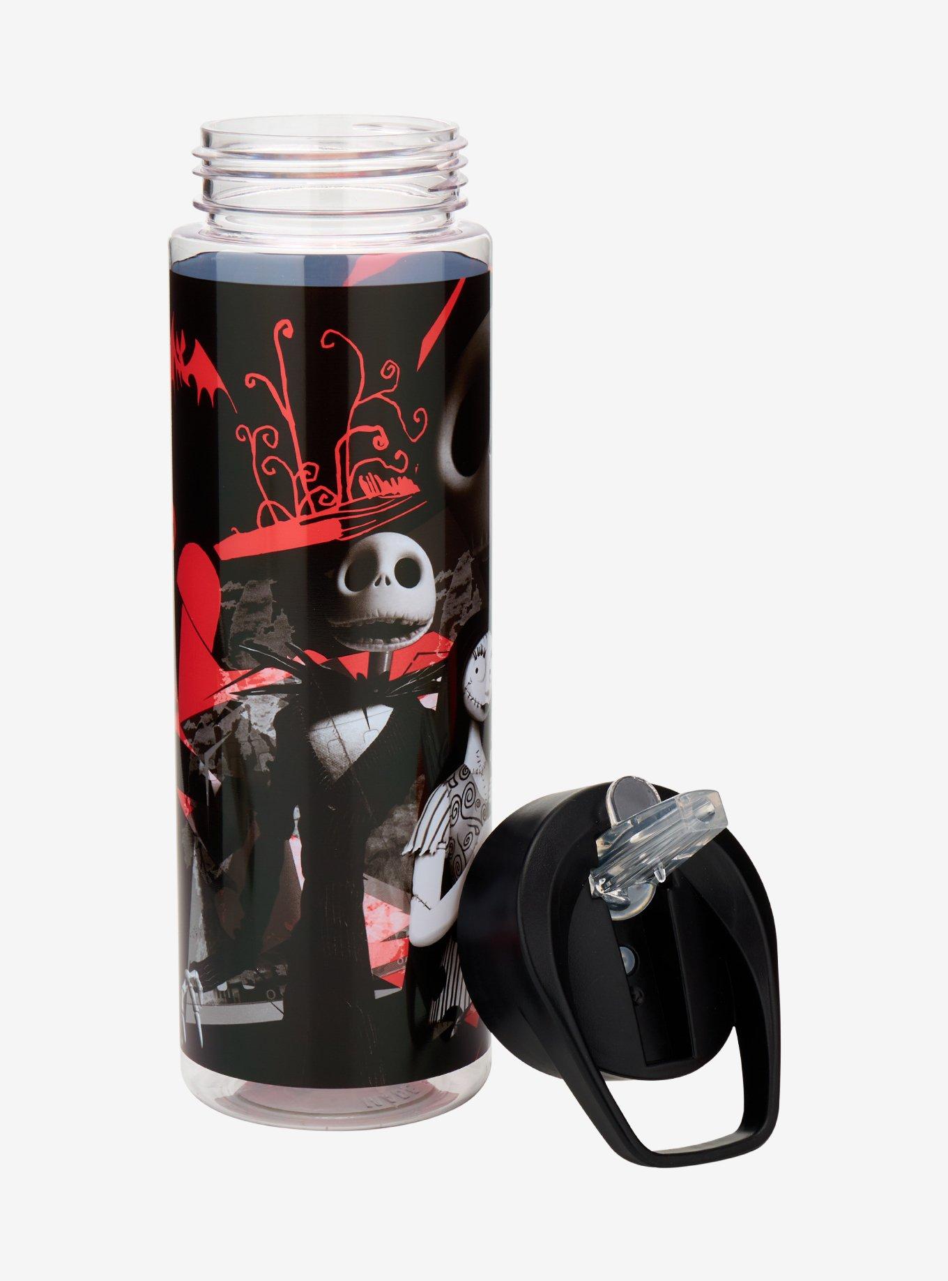 The Nightmare Before Christmas Tonal Collage Water Bottle, , alternate