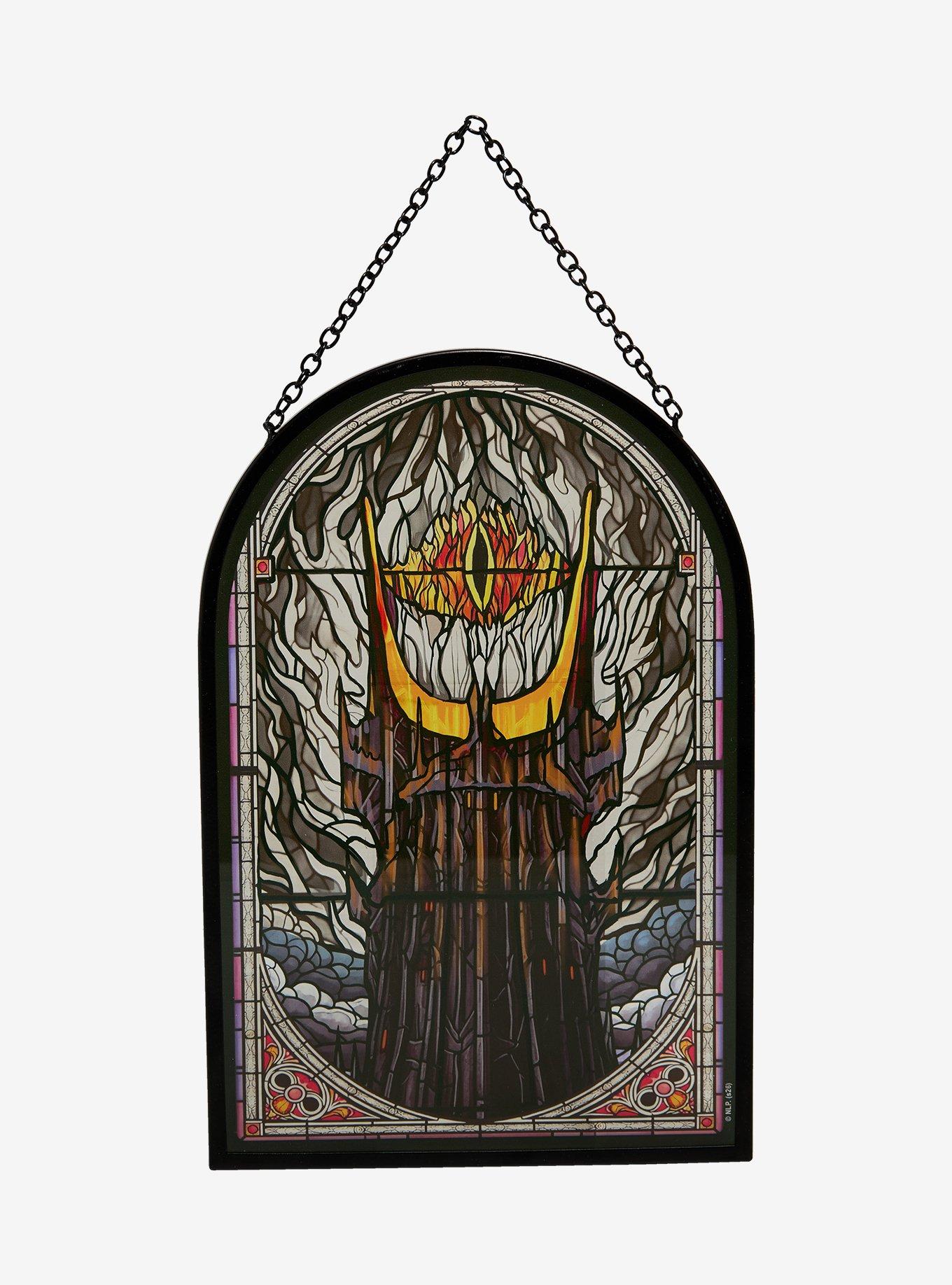 The Lord of The Rings Eye of Sauron Stained Glass  Wall Art - BoxLunch Exclusive, , hi-res