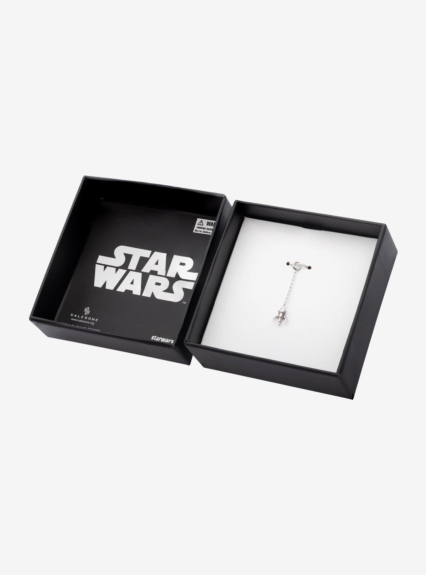 Star Wars The Mandalorian Mythosaur 14Kt White Gold Dangle Charm, , alternate
