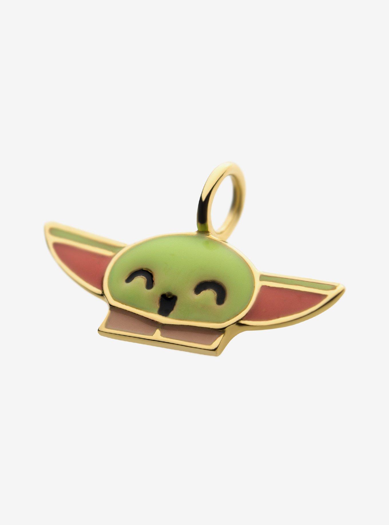 Star Wars The Mandalorian Grogu The Child 14Kt Gold with Enamel Charm, , hi-res