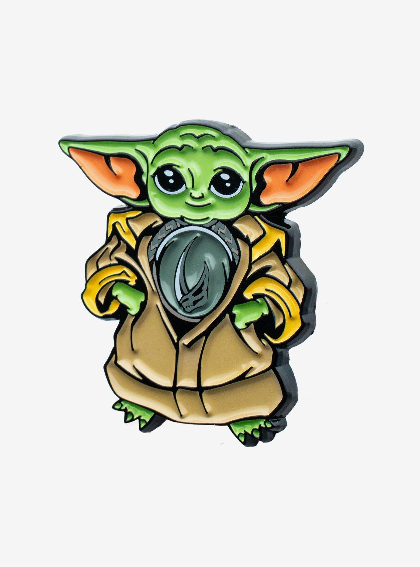 Star Wars Mandalorian Grogu Mudhorn Armor Pin, , hi-res
