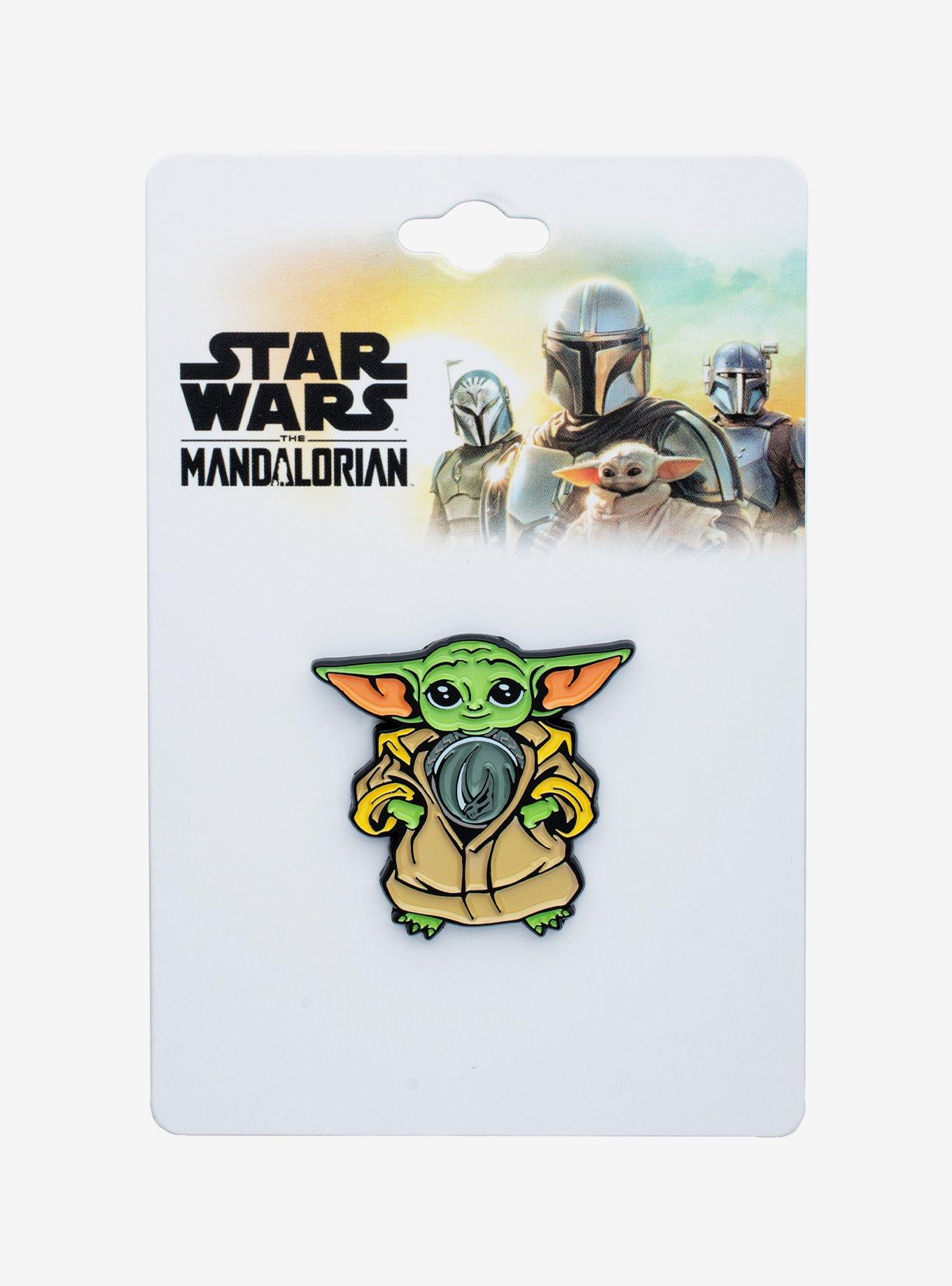 Star Wars Mandalorian Grogu Mudhorn Armor Pin, , alternate
