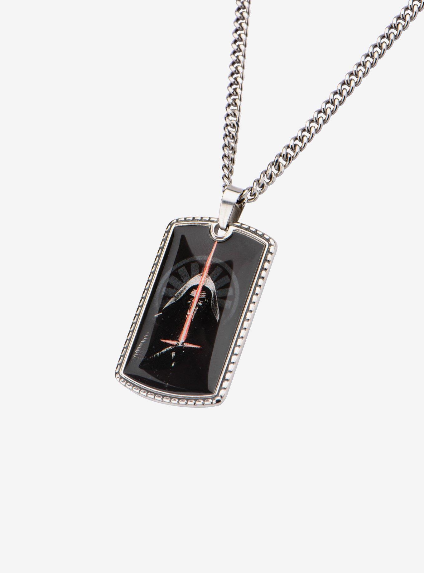 Star Wars Episode 7 Kylo Ren Portrait Dog Tag Pendant Necklace, , hi-res