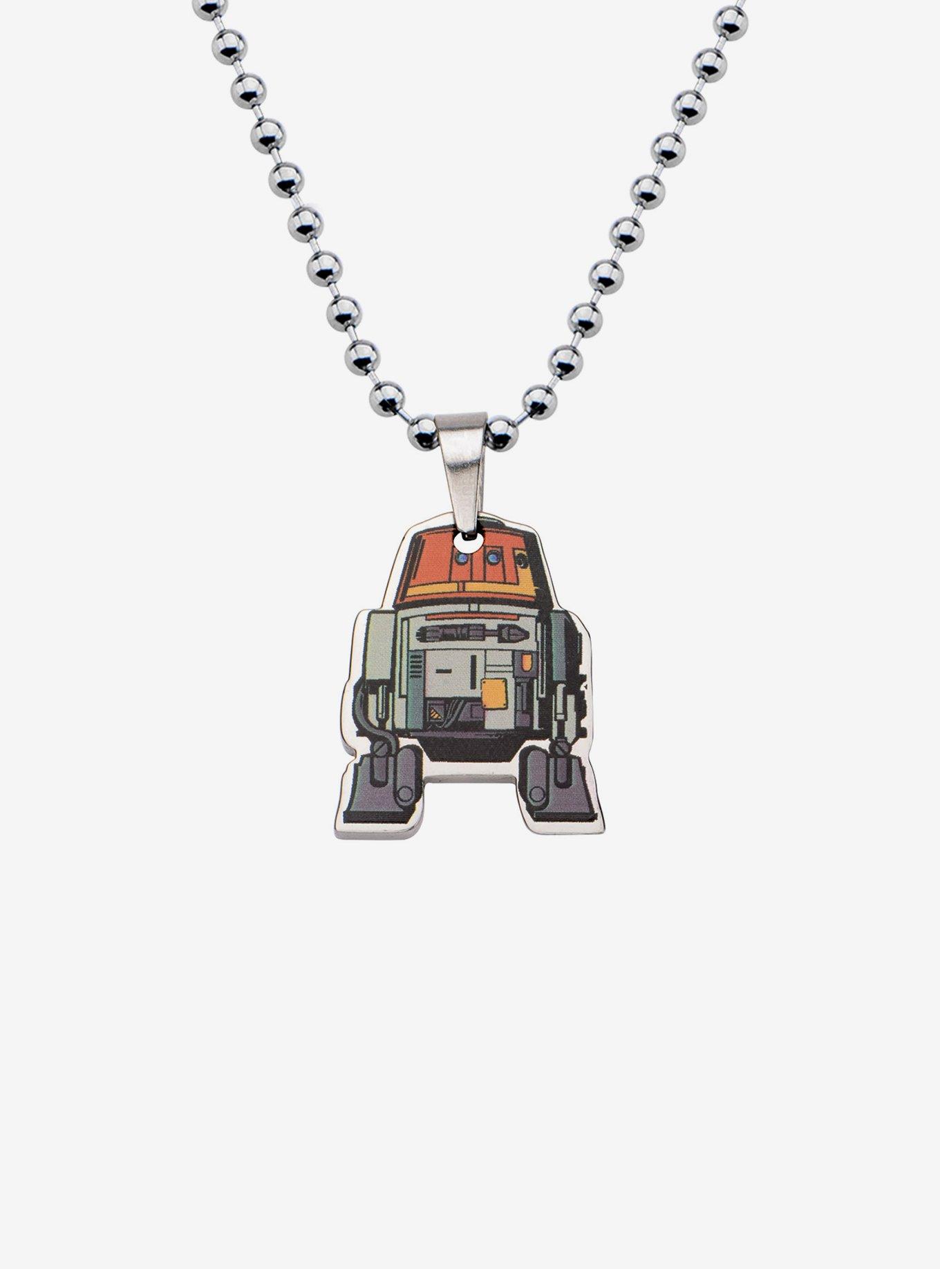 Star Wars Rebels Cut Out Graphic Chopper Pendant Necklace, , hi-res