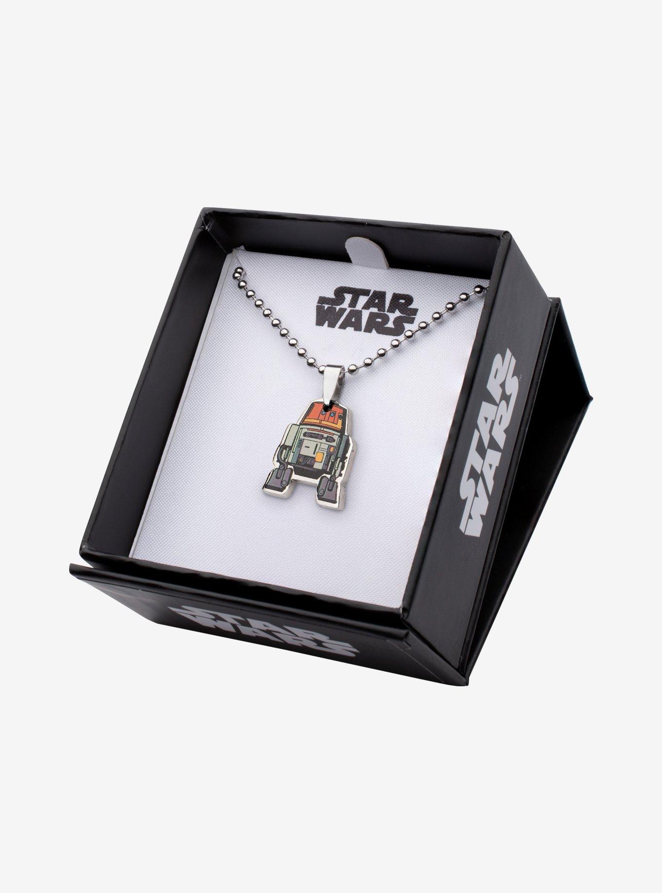 Star Wars Rebels Cut Out Graphic Chopper Pendant Necklace, , alternate