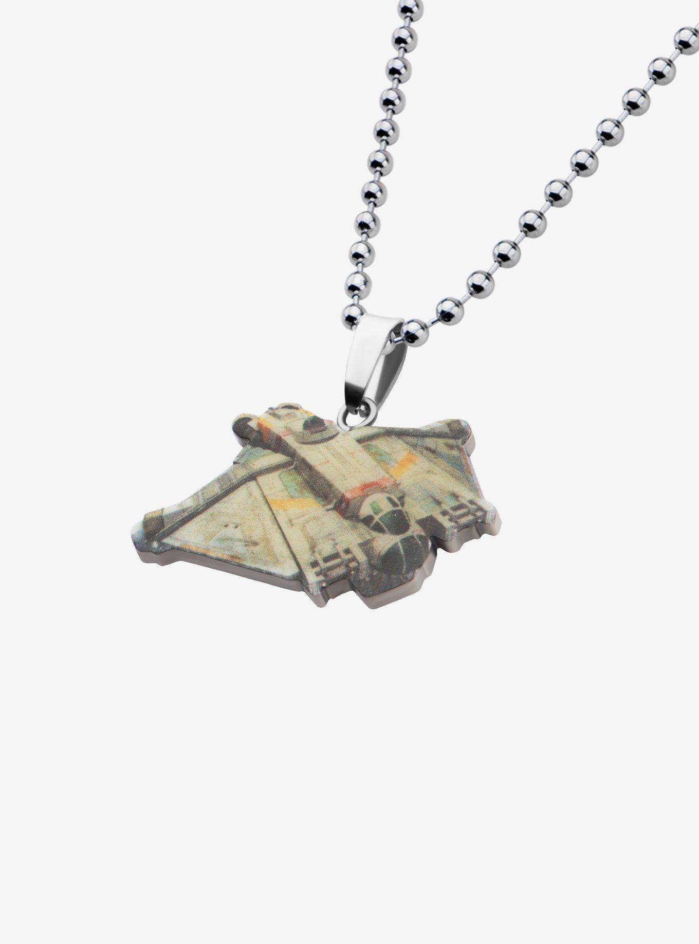 Star Wars Rebels Cut Out Graphic Ghost Ship Kids Pendant Necklace, , hi-res