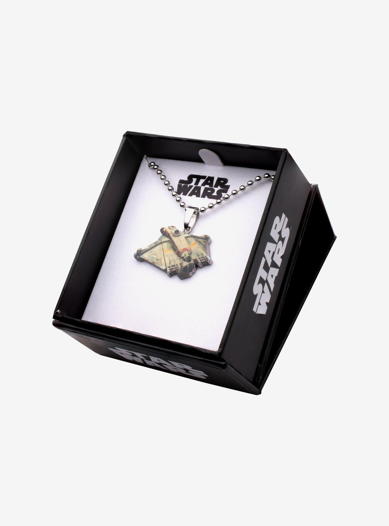 Star Wars Rebels Cut Out Graphic Ghost Ship Kids Pendant Necklace, , alternate