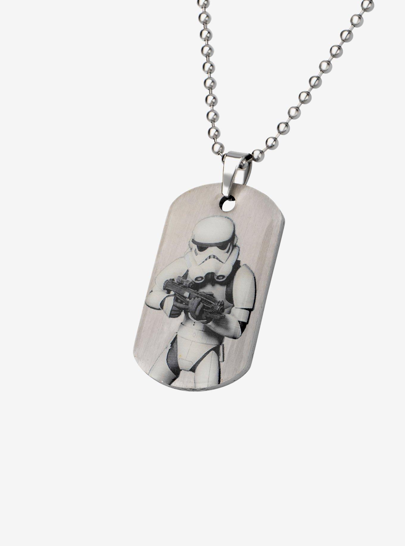 Star Wars Rebels Graphic Stormtrooper Dog Tag Pendant Necklace, , hi-res