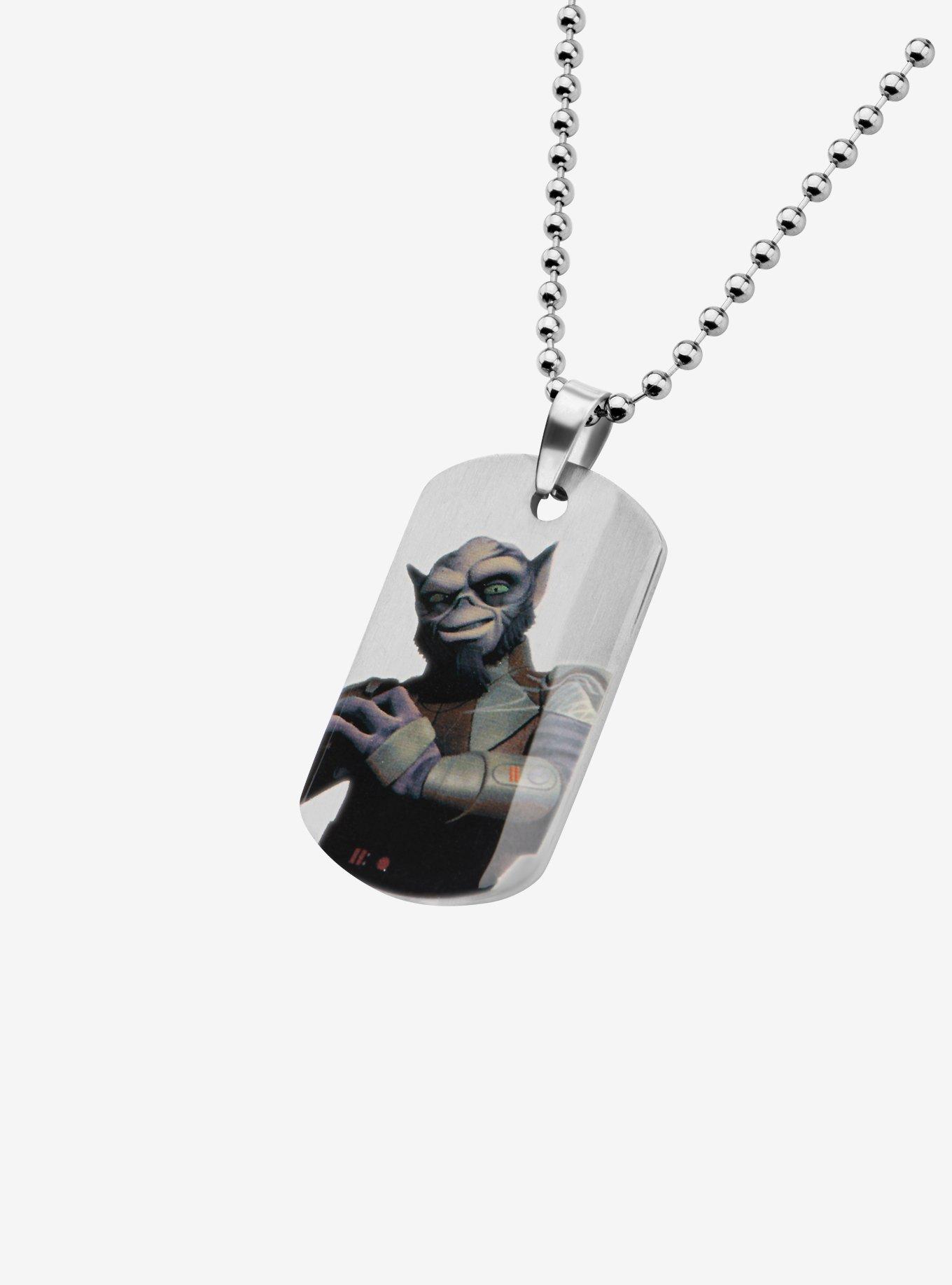 Star Wars Rebels Zeb Dog Tag Pendant Necklace, , hi-res