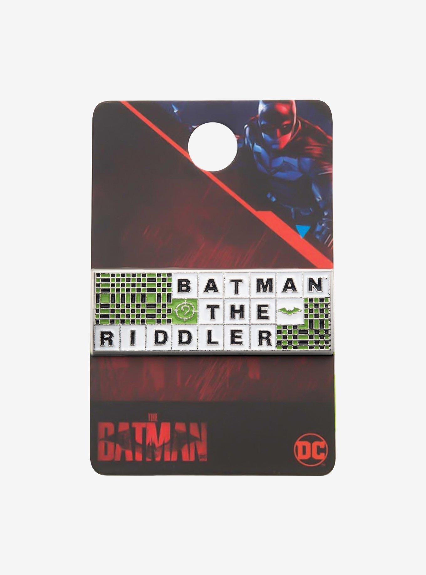 DC Comics Batman To The Riddler Crossword Lapel Pin, , alternate