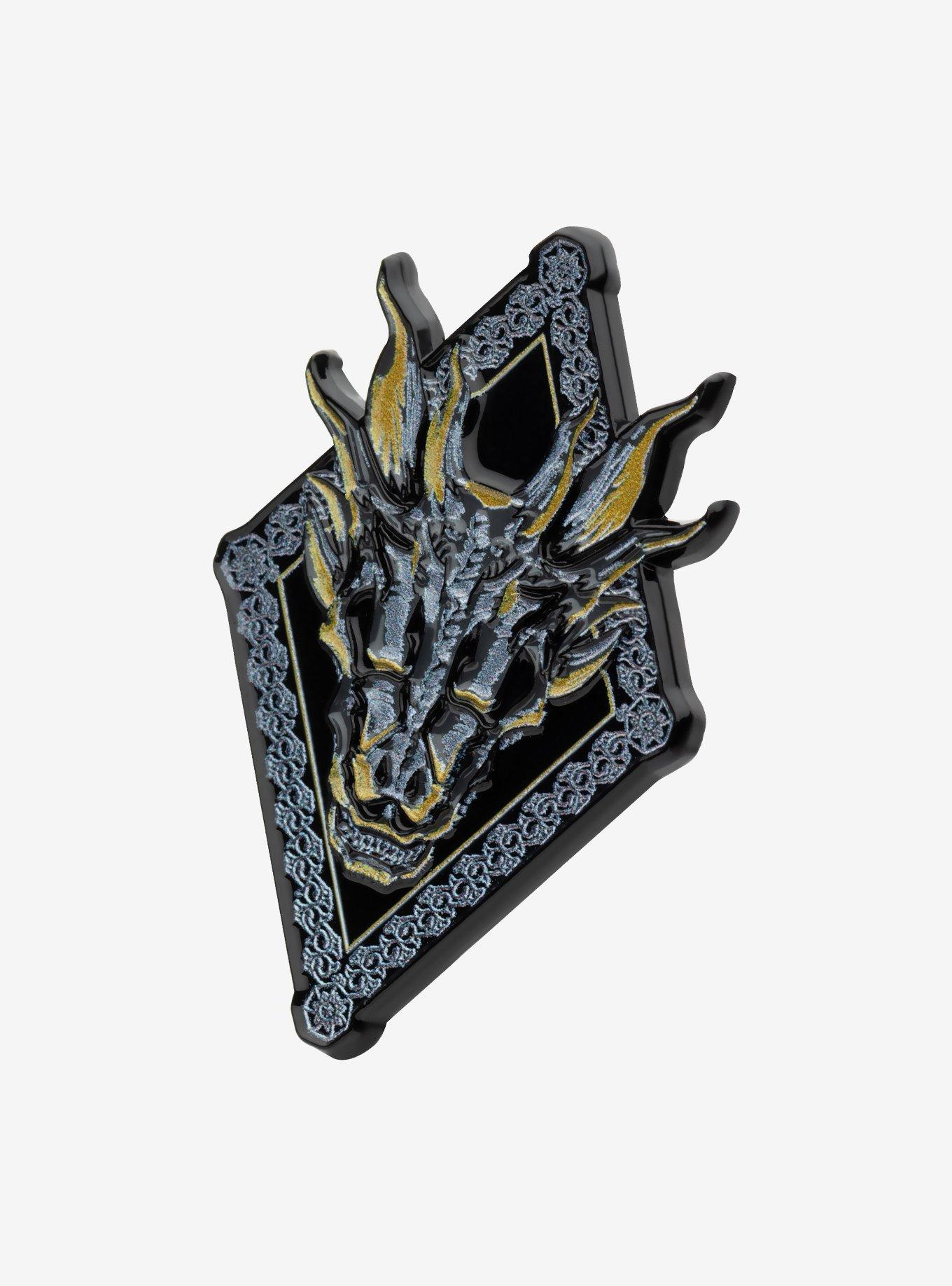 House Of The Dragon Dragon Skull Enamel Pin, , alternate
