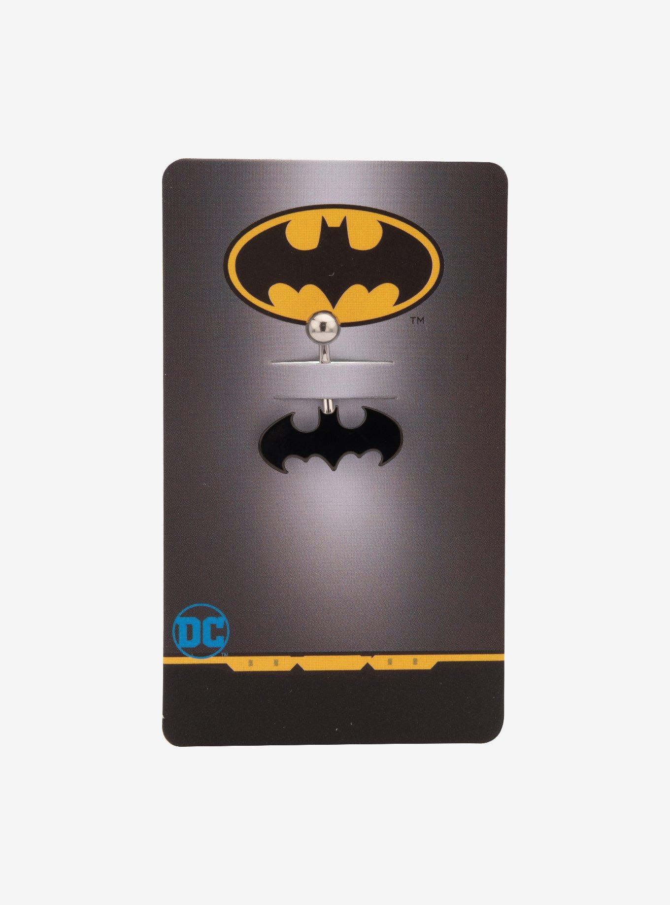 DC Comics Cut Out Batman Logo Fixed Navel, , alternate
