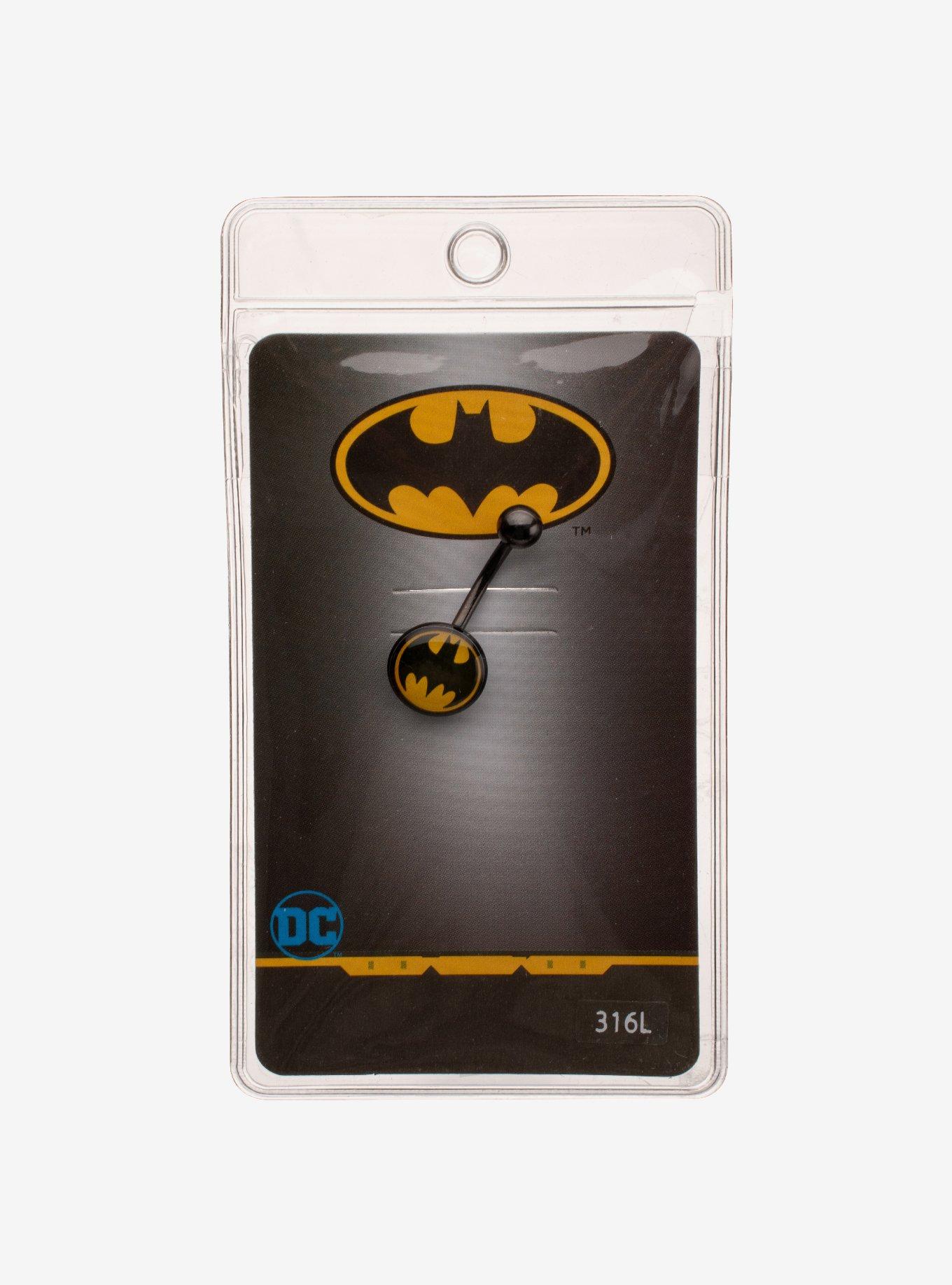 DC Comics Batman Logo Navel Ring, , hi-res