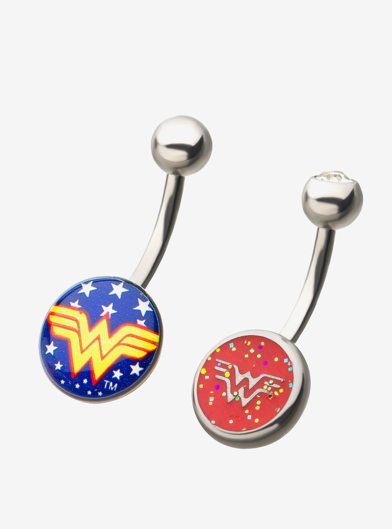 DC Comics Wonder Woman 14g Navel 2pc Bonus Pack, , hi-res