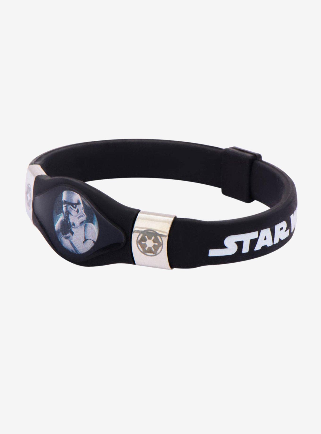 Star Wars Stormtrooper and Galactic Empire Symbol Silicone Bracelet, , hi-res
