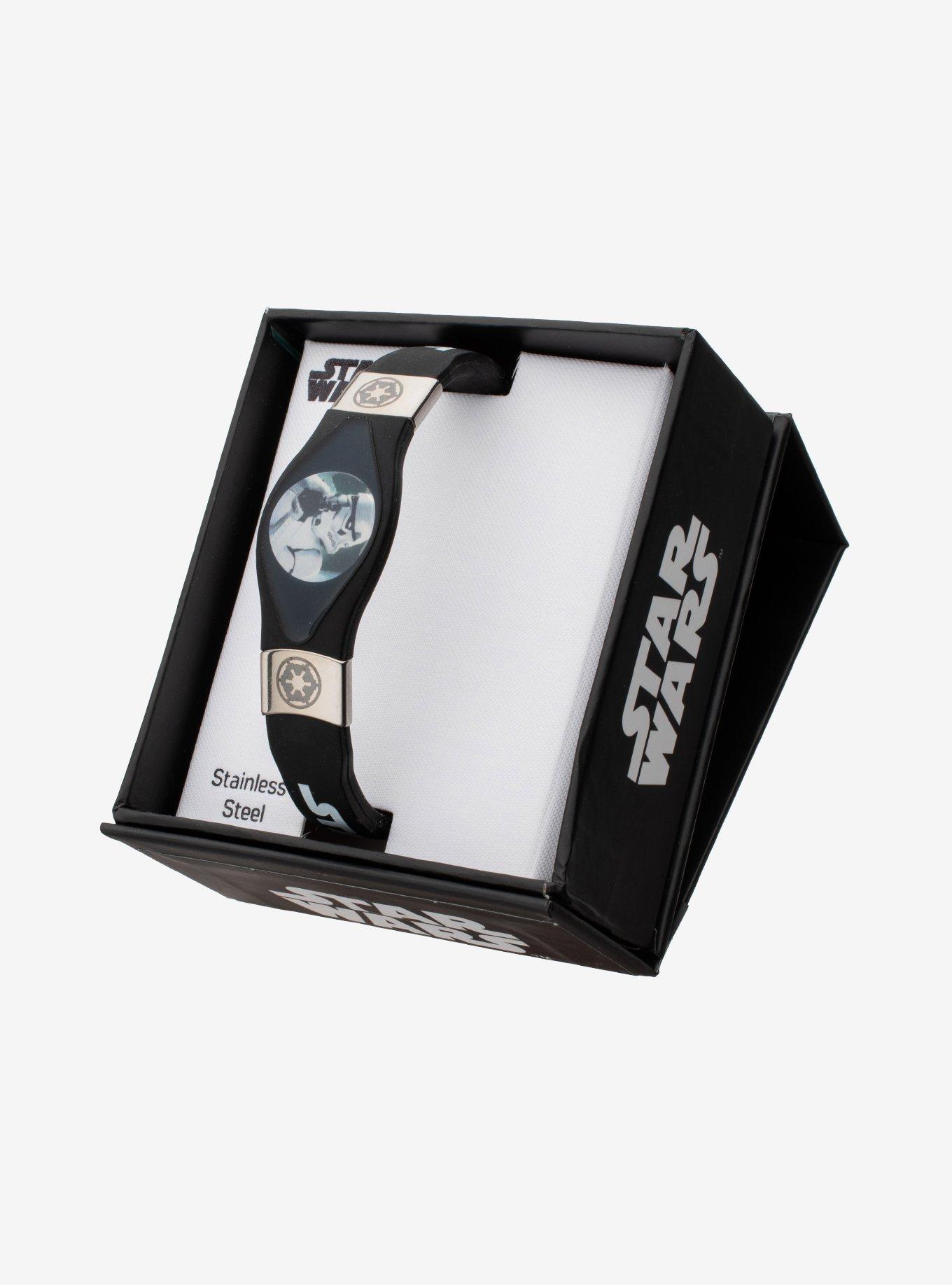 Star Wars Stormtrooper and Galactic Empire Symbol Silicone Bracelet, , alternate