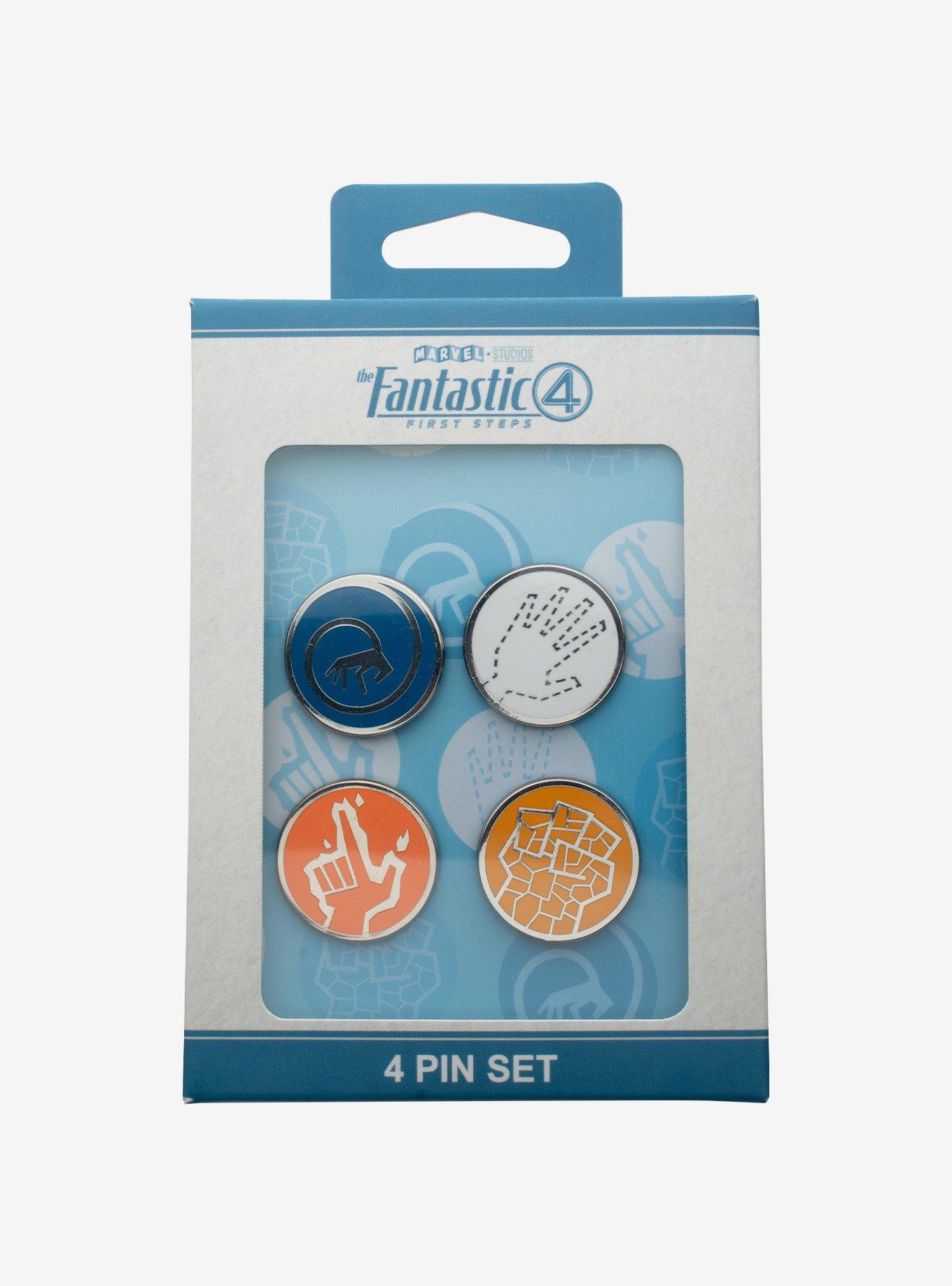 Marvel The Fantastic Four: First Steps Movie Symbols Enamel Pin Set, , alternate