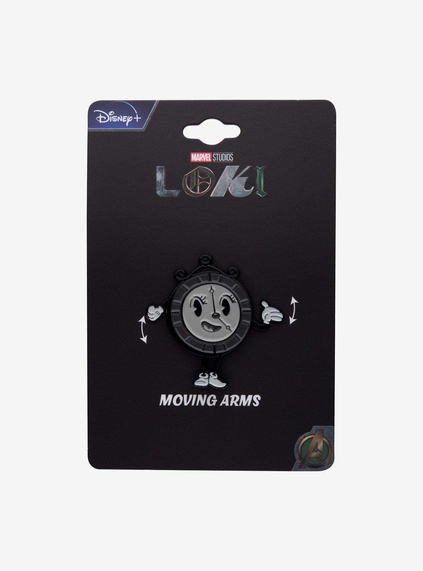 Marvel Loki Miss Minutes Moving Hand Enamel Pin, , alternate