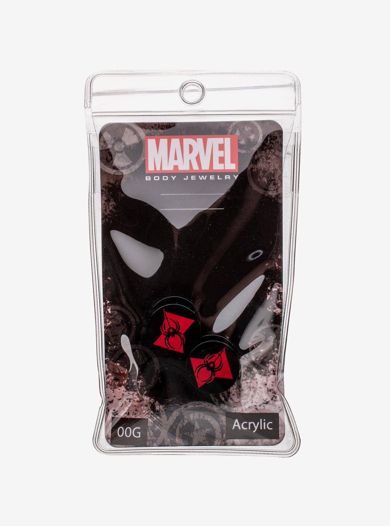 Marvel Black Widow Logo Front Screw Fit Plug, , alternate