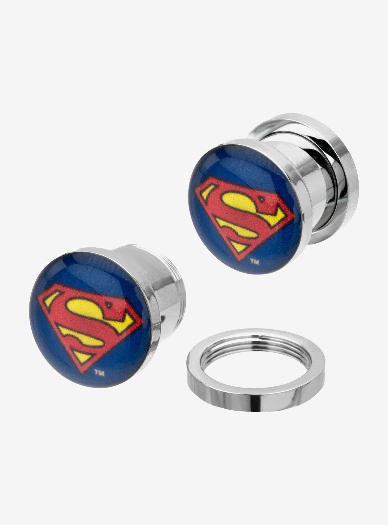 Steel DC Comics Superman Classic Logo Plug 2 Pack, , hi-res